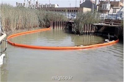 آلودگی نفتی رودخانه اروند مهار گشت