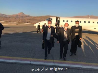 وزیر نیرو وارد سنندج شد