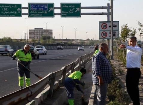 فرونشست بزرگراه آزادگان ارتباطی با سرقت لوله های آب ندارد