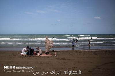 لطمه اقتصاد سواحل نتیجه كاهش تراز آب خزر است